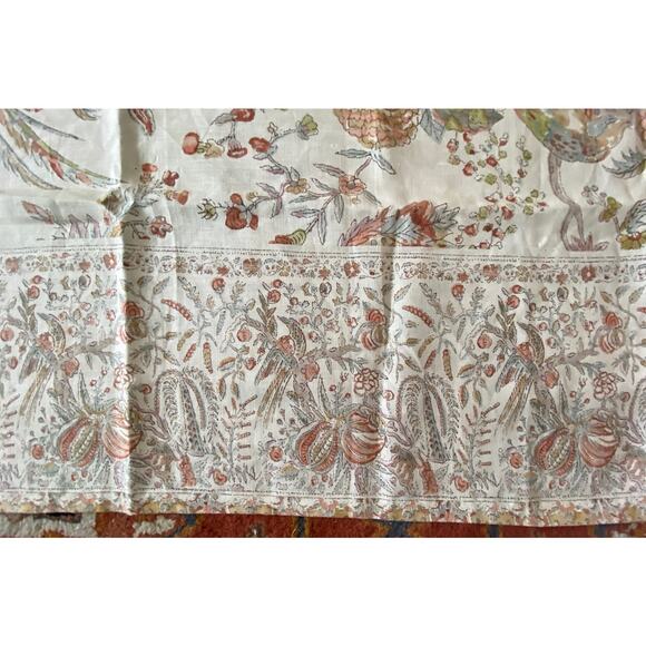Brunschwig & Fils Verlaine Print Autumn Linen Blend 48"x88"Large Sample orig 192 - Picture 5 of 6